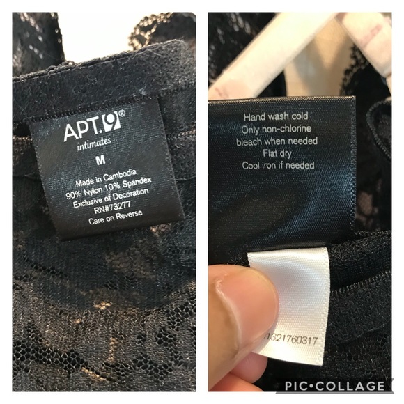 APT.9 Women’s Lace Babydoll Black/Pink 1 pcs only - Picture 8 of 8